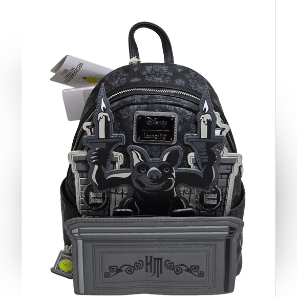 Loungefly Handbags - Loungefly Disney Haunted Mansion Gargoyle Mini Backpack Light-Up Glow NWT